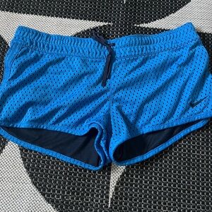 Nike Blue Mesh Running Shorts
